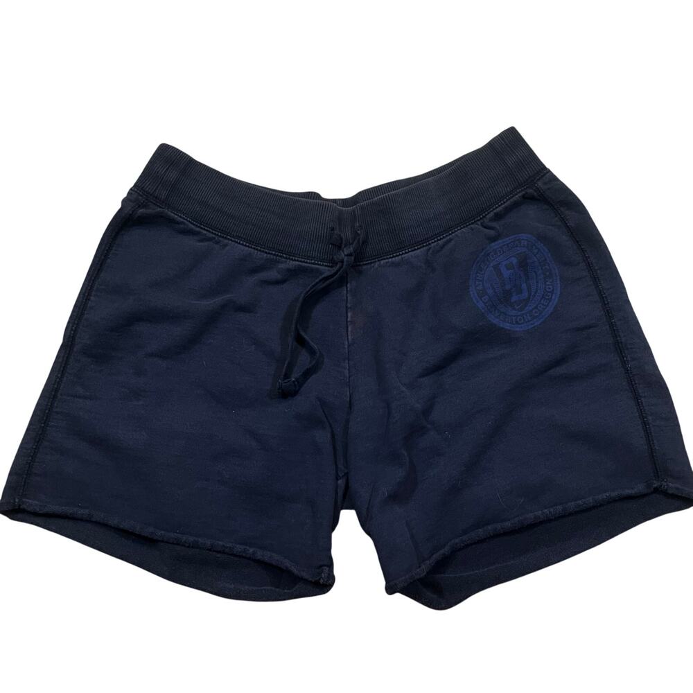 Nike Athletic Dept Sweat Shorts Navy Blue  Logo Drawstring‎ Casual Women XL